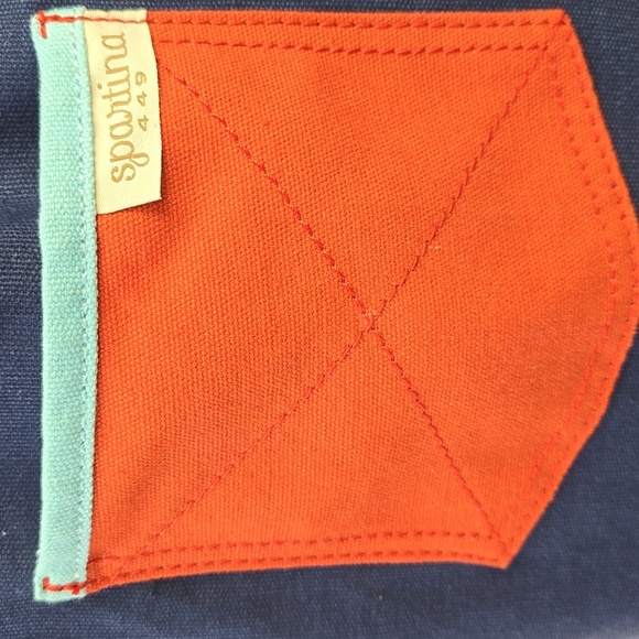 Spartina 449 Large Drawstring Beach Tote Bag Backpack. - Picture 10 of 12